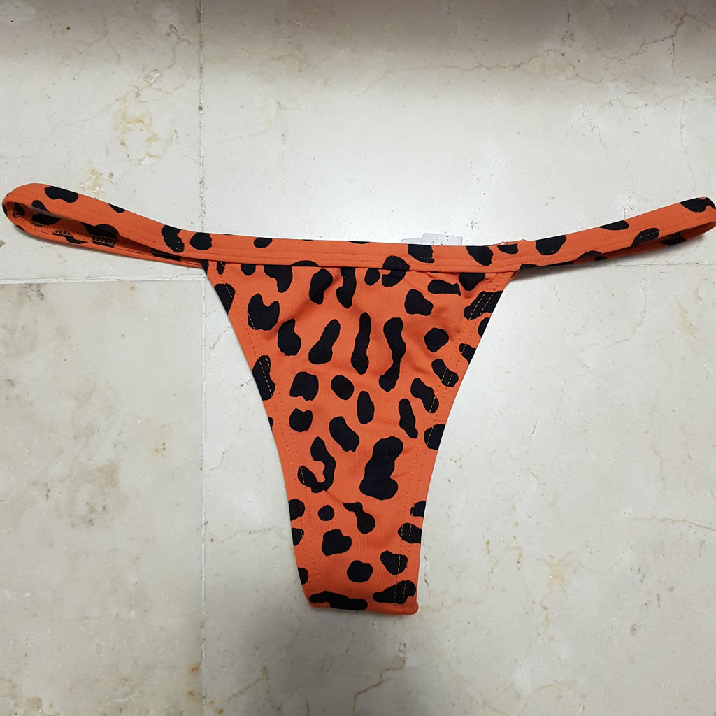 MINI TANGA LEOPARDO NARANJA