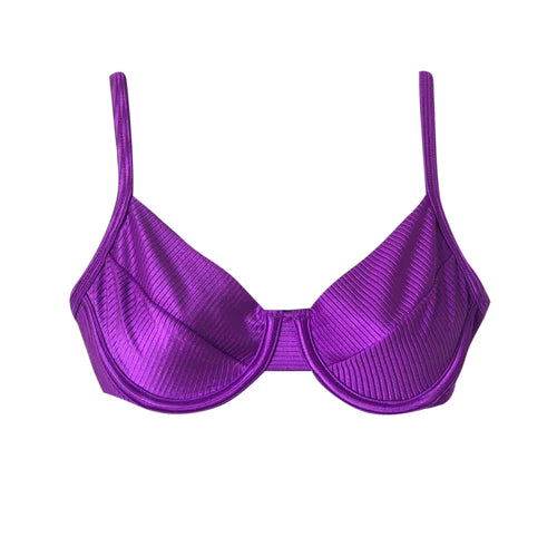 TOP CON ARO TEXTURIZADO MORADO