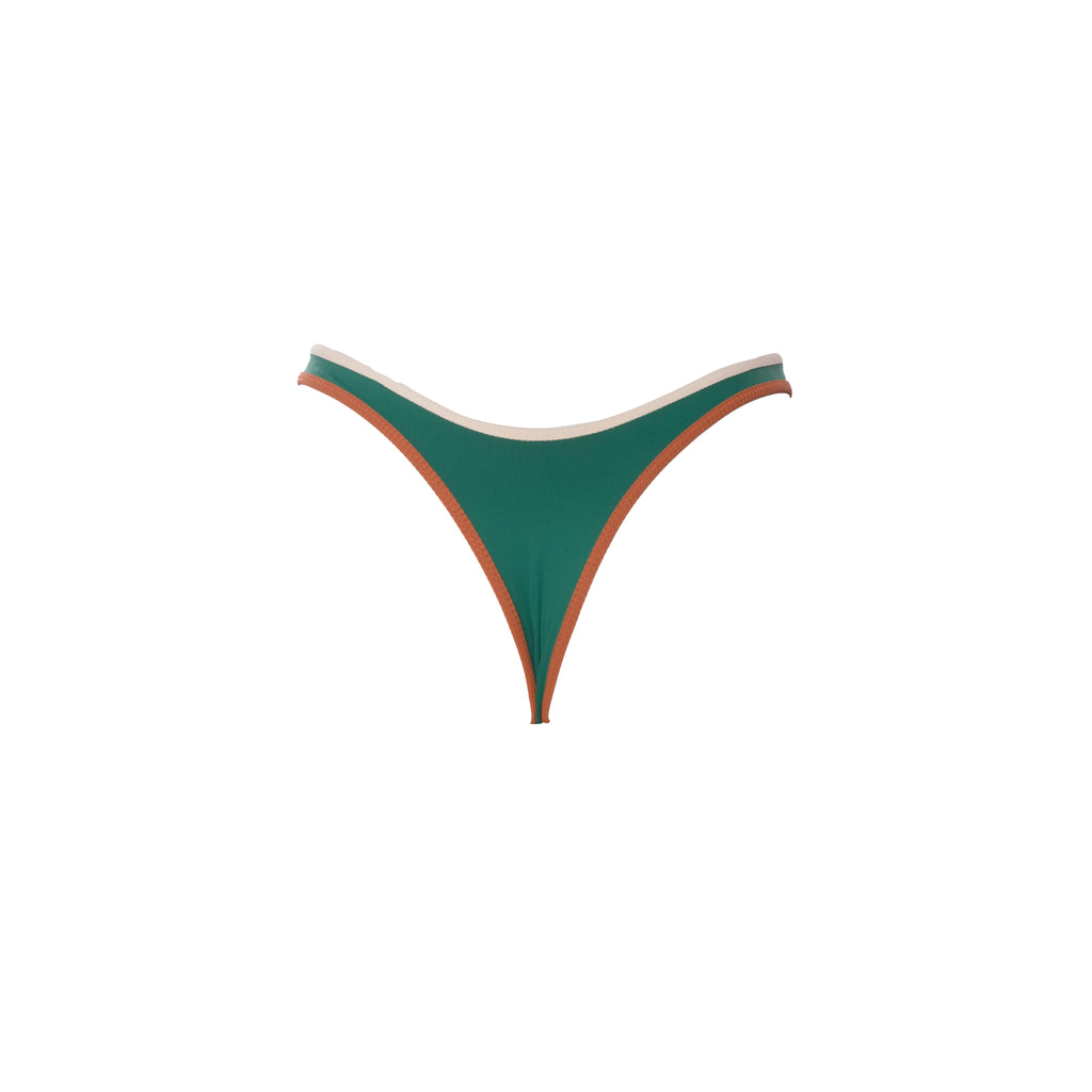 TANGA ASA DELTA VERDE CON MARRON