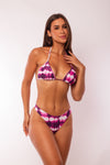 TOP TRIÁNGULO TIE DYE MORADO