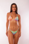 TANGA REGULABLE CEBRA COLOR NEON