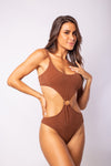 BODY AGATHA LUREX MARRÓN