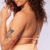 TOP TRIÁNGULO LUREX PEACH