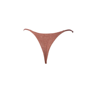 MINI TANGA REGULABLE LUREX CHOCOLATE