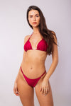 TANGA REGULABLE SHINE BORDO