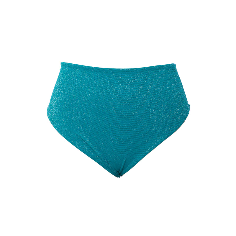 HOT PANT TIRO ALTO LUREX AZUL ATOL