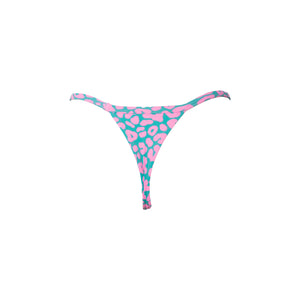 MINI TANGA REGULABLE  LEOPARDO ROSA CON AZUL