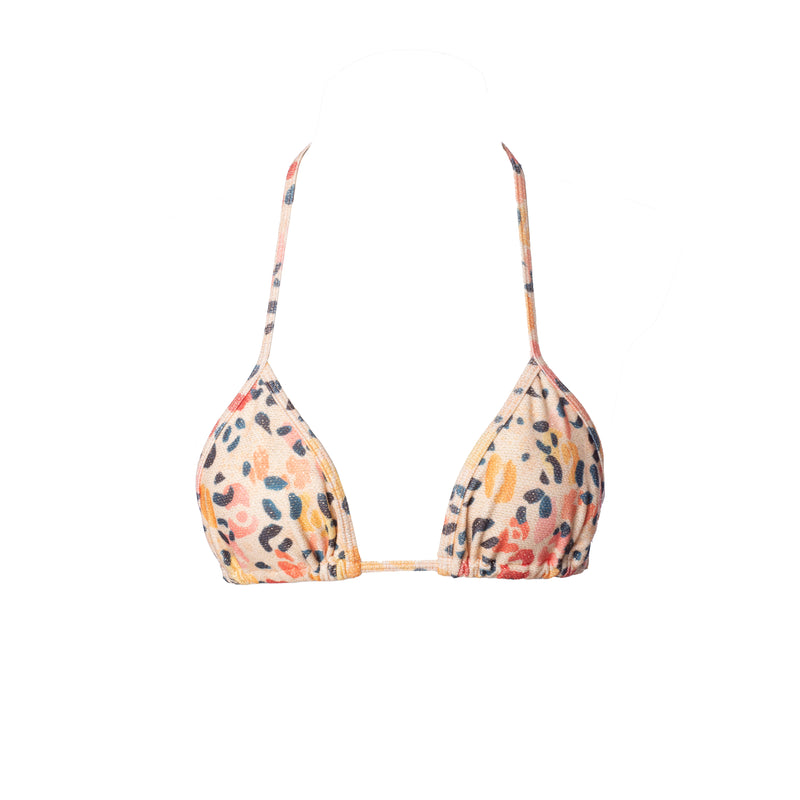 TOP TRIÁNGULO LEOPARDO LUREX