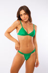 TANGA CORTINA SHINE VERDE