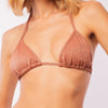 TOP TRIÁNGULO LUREX CHOCOLATE