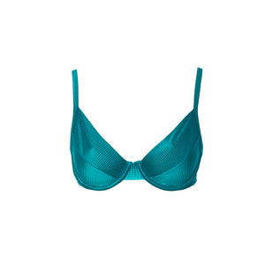 TOP CON ARO TEXTURIZADO AZUL ATOL