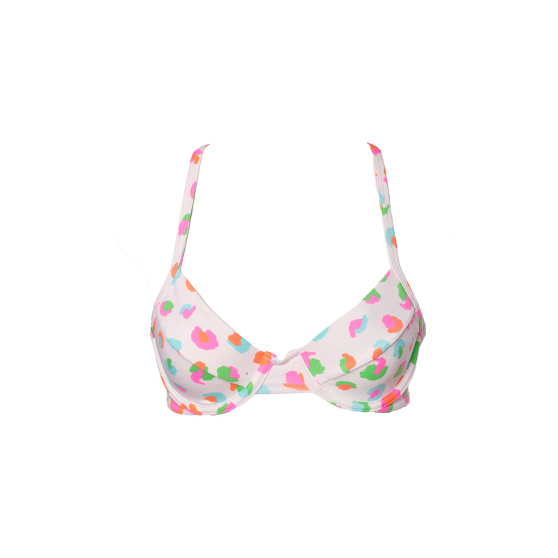 TOP CON ARO LEOPARDO CANDY COLOR