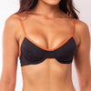 TOP CON ARO NEGRO CON MARRON