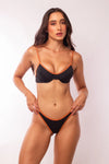 TOP CON ARO NEGRO CON MARRON