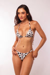 TOP TRIÁNGULO LEOPARDO BLANCO