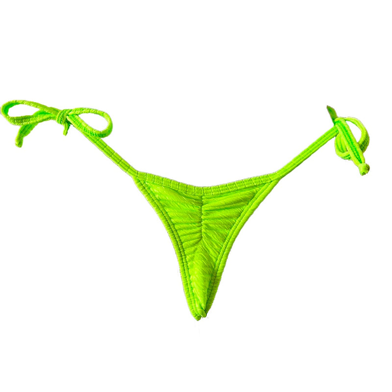 TANGA RIPPLE ARRUGADA VERDE NEON