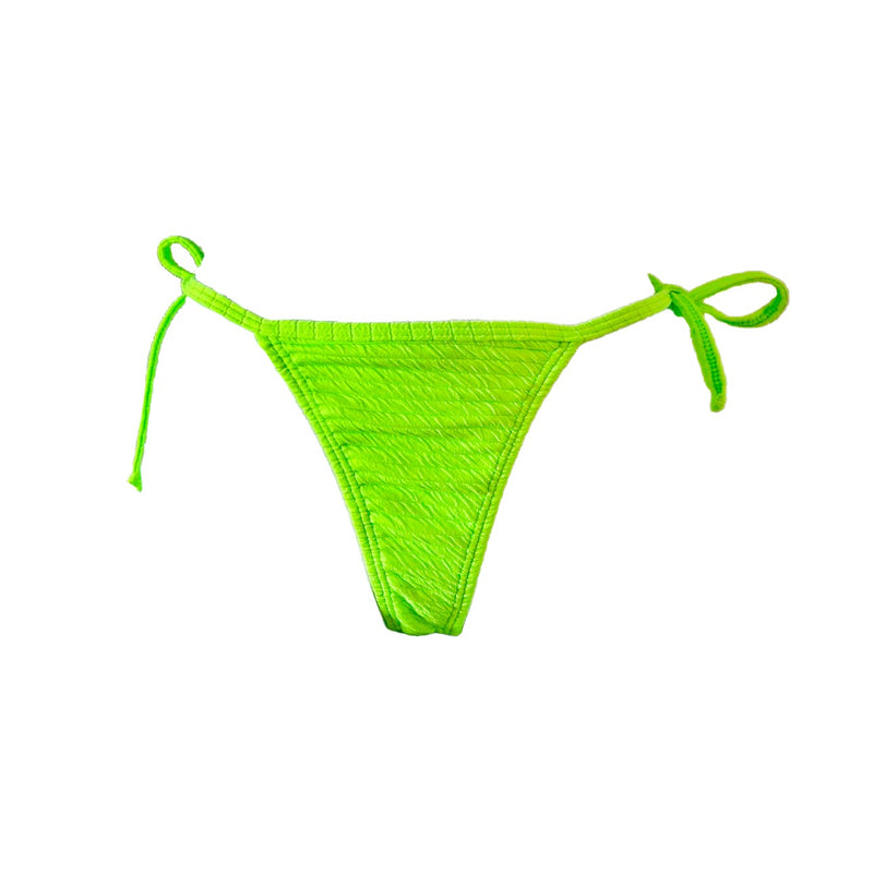 TANGA RIPPLE ARRUGADA VERDE NEON