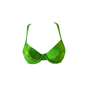 TOP CON ARO TEXTURIZADO VERDE
