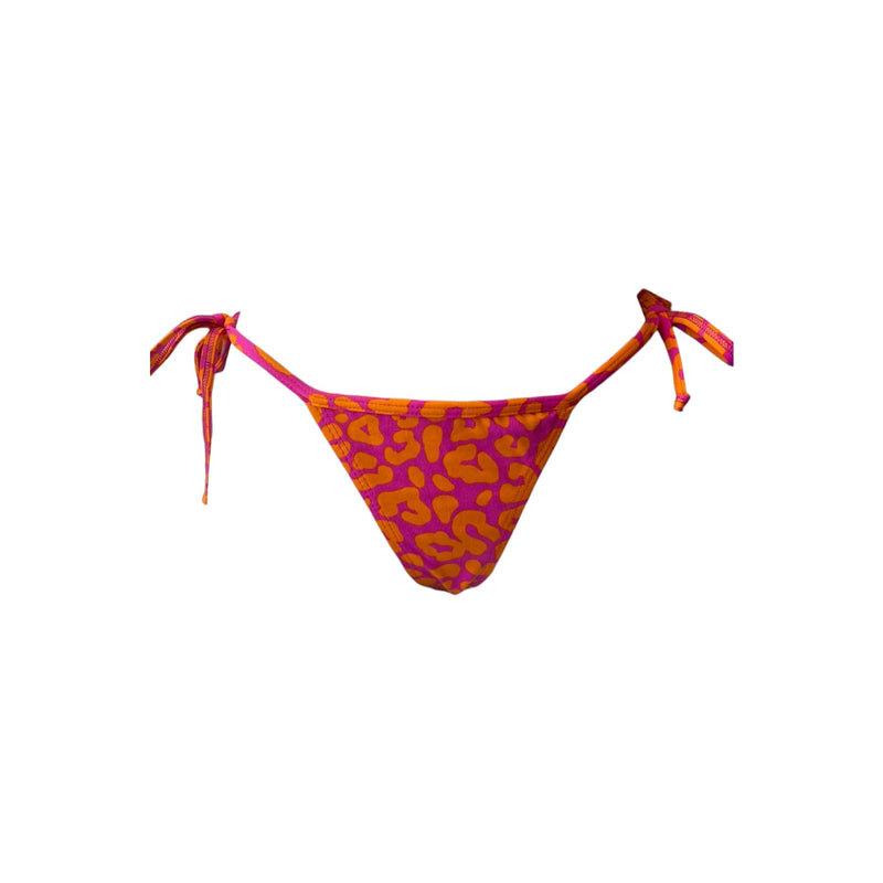 TANGA RIPPLE LEOPARDO ROSA CON NARANJA