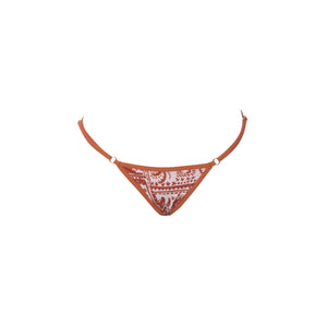 MINI TANGA REGULABLE FOLK MARRÓN