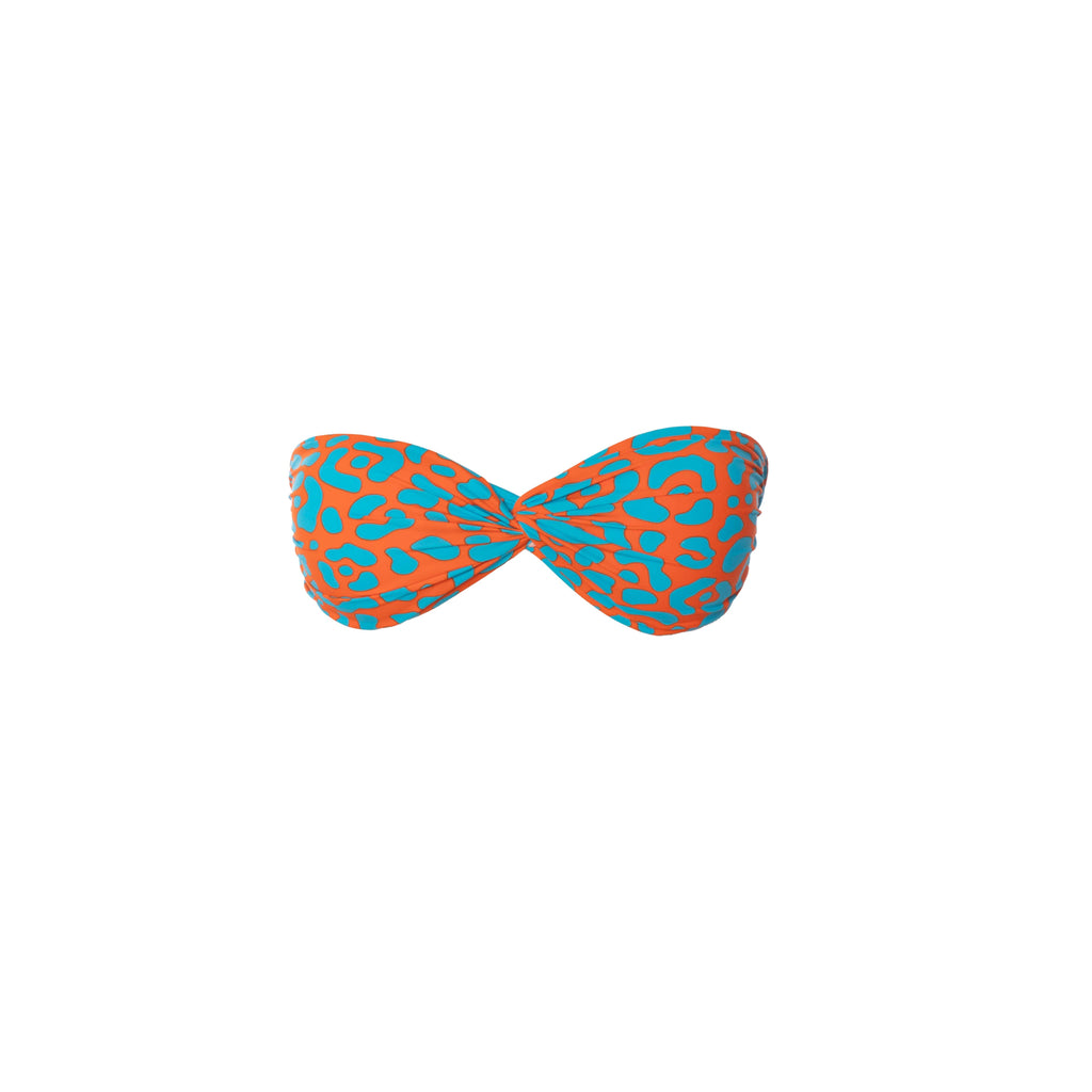 TOP RELLENO LEOPARDO NARANJA CON AZUL