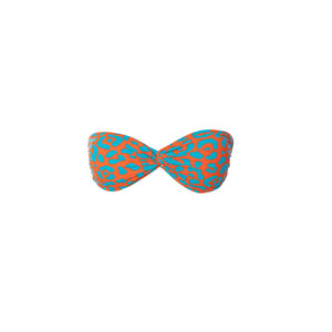 TOP RELLENO LEOPARDO NARANJA CON AZUL