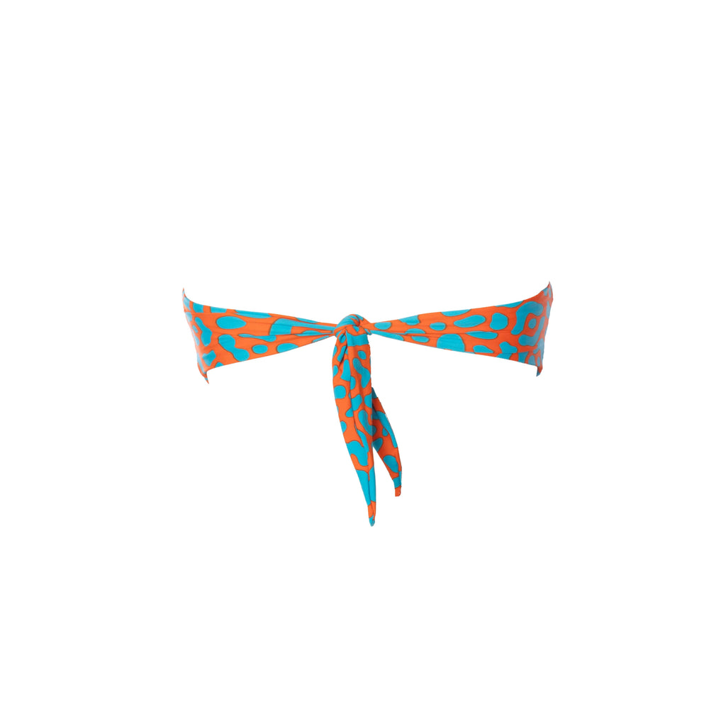 TOP RELLENO LEOPARDO NARANJA CON AZUL