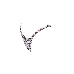 MINI TANGA REGULABLE LEOPARDO NEGRO CON BLANCO