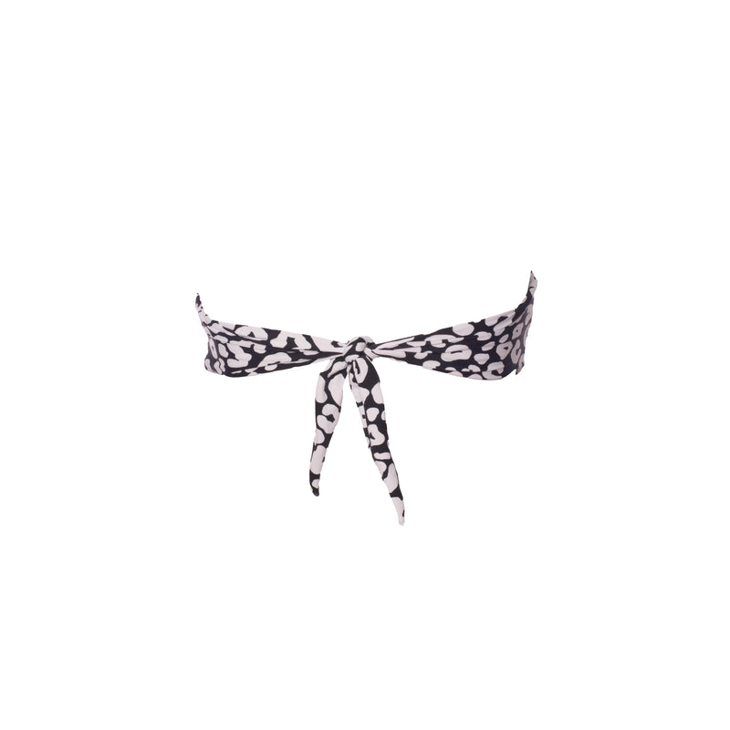 TOP RELLENO LEOPARDO NEGRO CON BLANCO