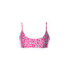 TOP BÁSICO TEXTURIZADO LEOPARDO AZUL CON ROSA