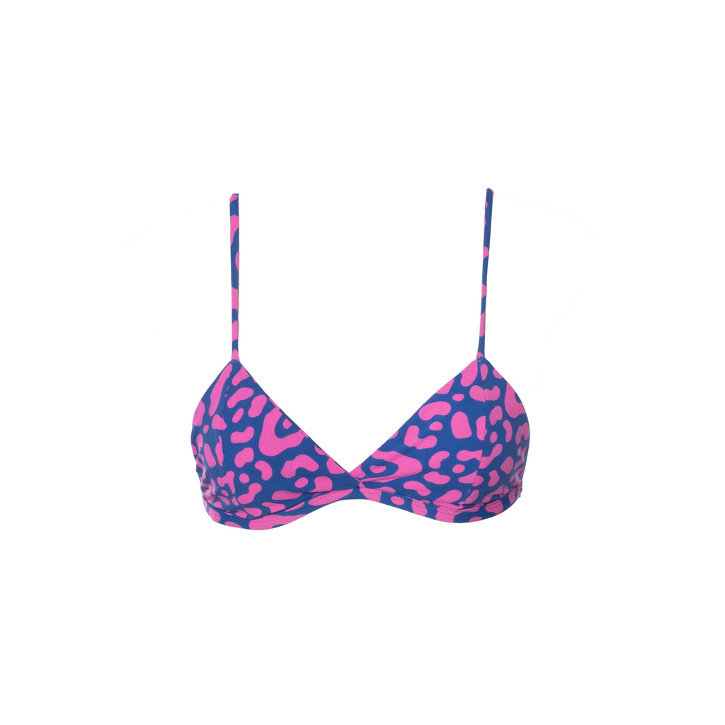 TOP FÍJO LEOPARDO ROSA CON AZUL