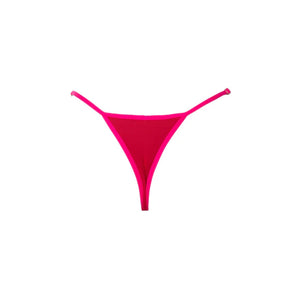 MINI TANGA REGULABLE ROJO CON ROSA
