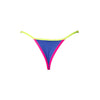 MINI TANGA REGULABLE AZUL CON ROSA Y AMARILLO NEON