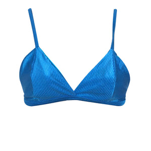 TOP FÍJO TEXTURIZADO AZUL