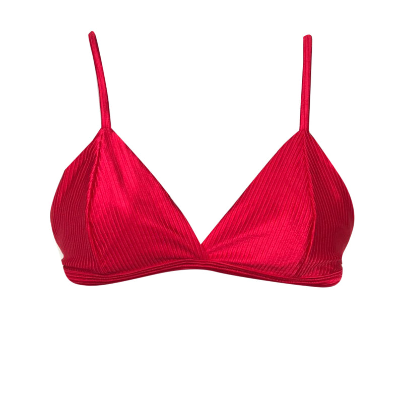 TOP FÍJO TEXTURIZADO ROJO