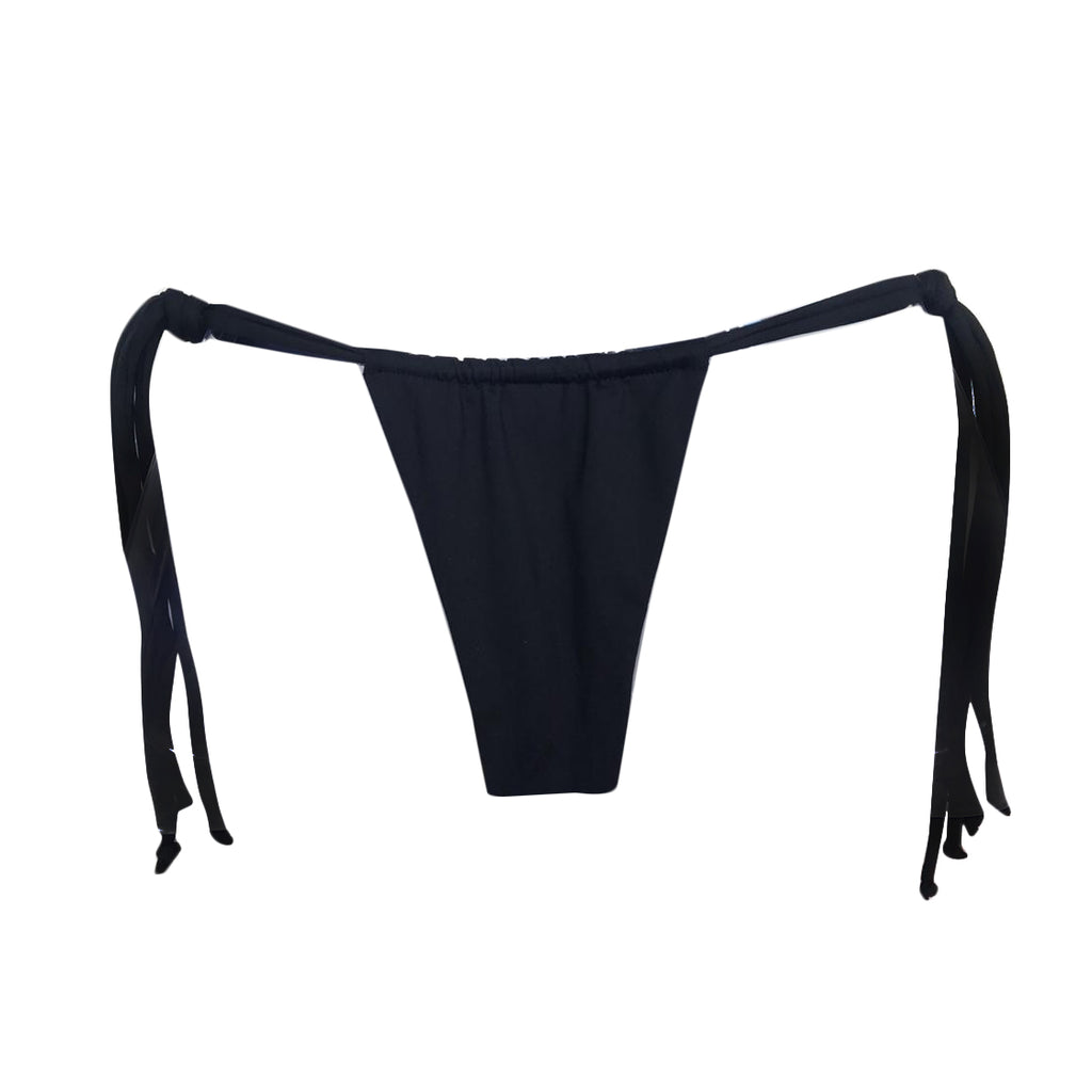 TANGA CORTINA LAZO NEGRO