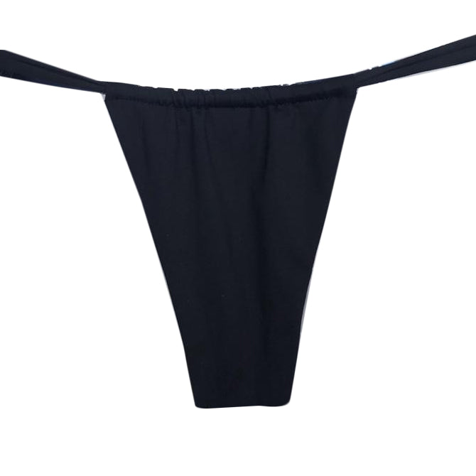 TANGA CORTINA LAZO NEGRO