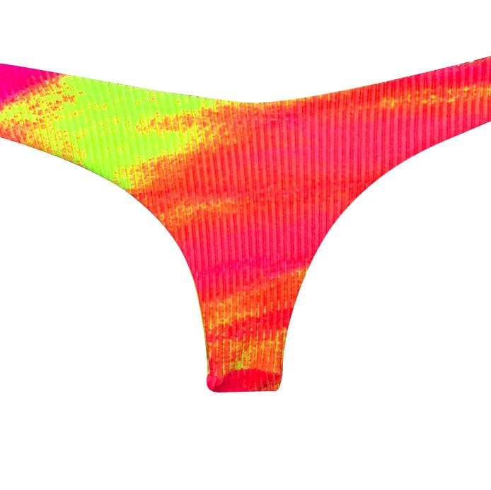 TANGA ASA DELTA TEXTURIZADO TIE DYE NEON HOT