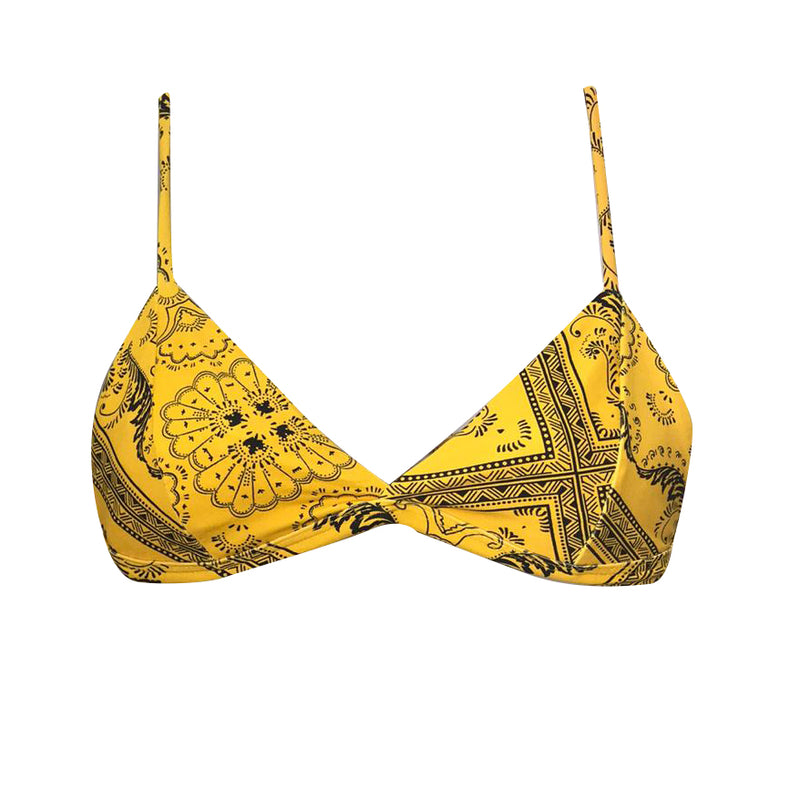 TOP FÍJO BANDANA AMARILLO