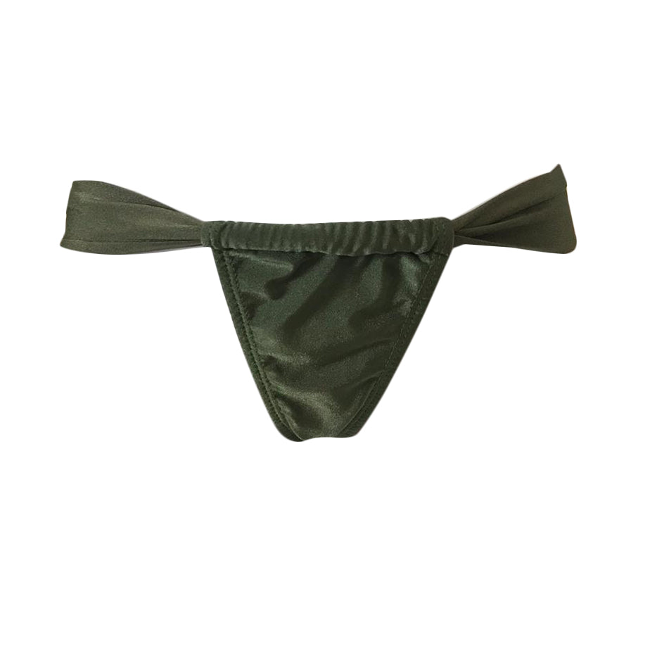 TANGA CORTINA SHINE VERDE MILITAR