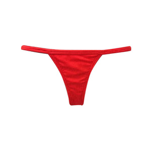 MINI TANGA TEXTURIZADO ROJO TOMATE
