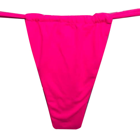 TANGA CORTINA LAZO ROSA NEON