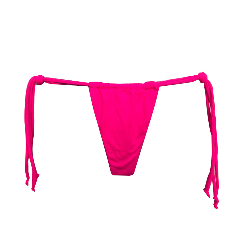 TANGA CORTINA LAZO ROSA NEON