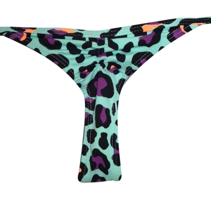 TANGA RIPPLE LEOPARDO TURQUESA COLORES