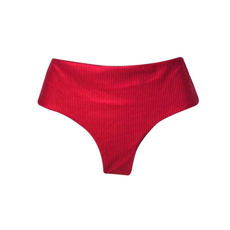 HOT PANT TEXTURIZADO ROJO