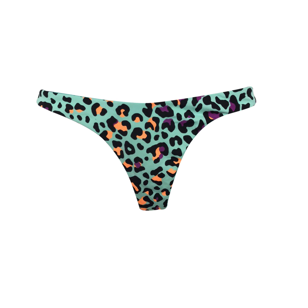 TANGA ASA DELTA LEOPARDO TURQUESA COLORES