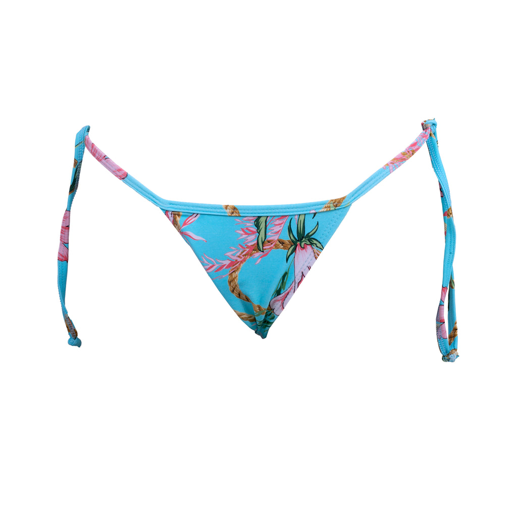 TANGA RIPPLE FLORAL AZUL