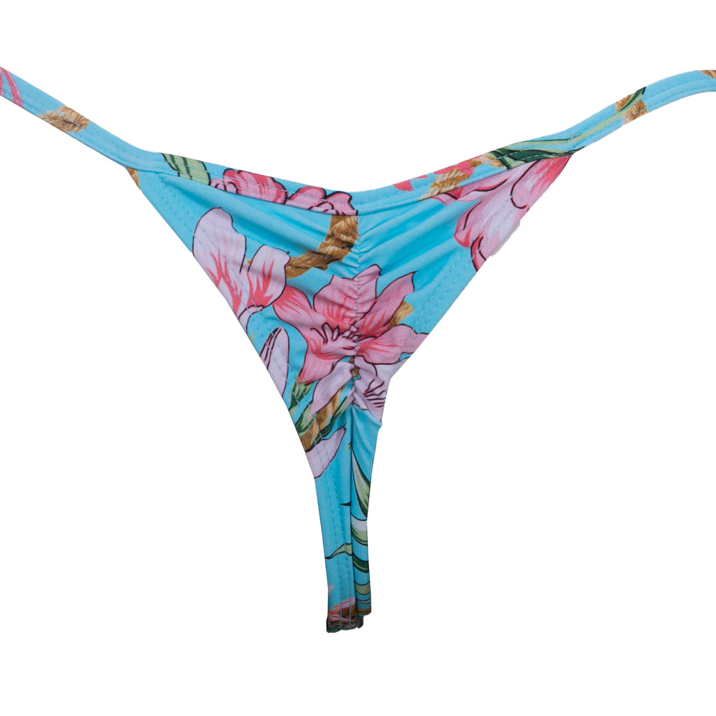 TANGA RIPPLE FLORAL AZUL