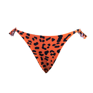 TANGA VOLANTE LEOPARDO NARANJA