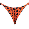 TANGA VOLANTE LEOPARDO NARANJA